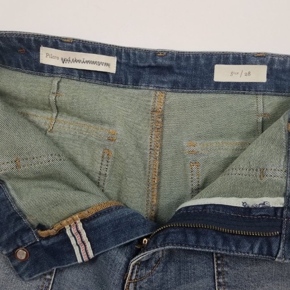 Anthro Pilcro Utility Wide Leg High Rise Jeans - Picture 4 of 5